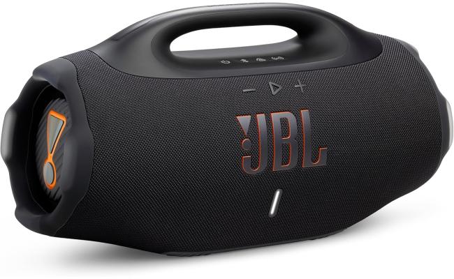 JBL Boombox 4 Portable Bluetooth Speaker, 2x 65W RMS Woofer Power, 37Hz - 20kHz, Two Bast Boost Settings, Up to 28 Hours Playing Time, IP68 Waterproof & Dustproof, Black